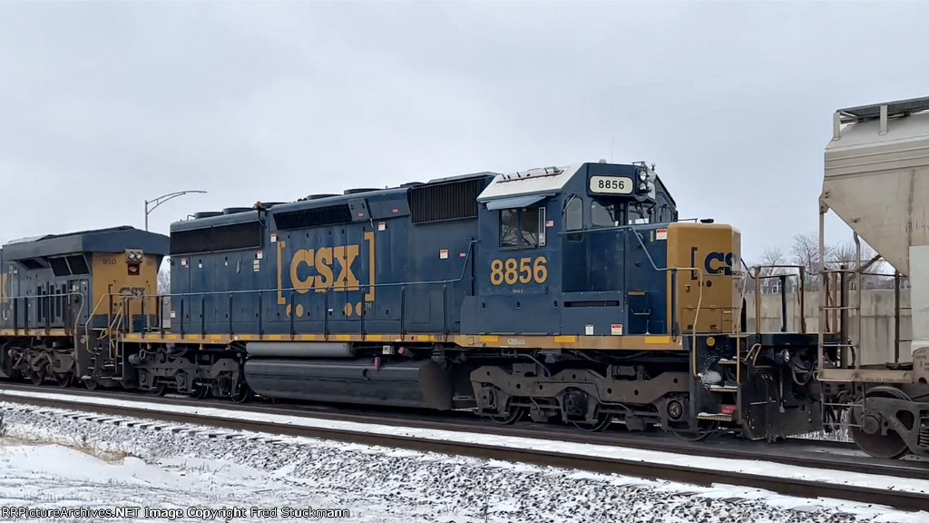 CSX 8856 appears to be in relatively good health.